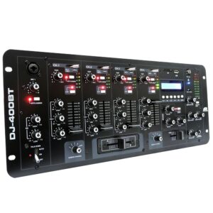 Mezcladora Pa Pro Audio DJ-400BT – Potencia, Versatilidad y Conectividad en un Solo Equipo: imagen 1