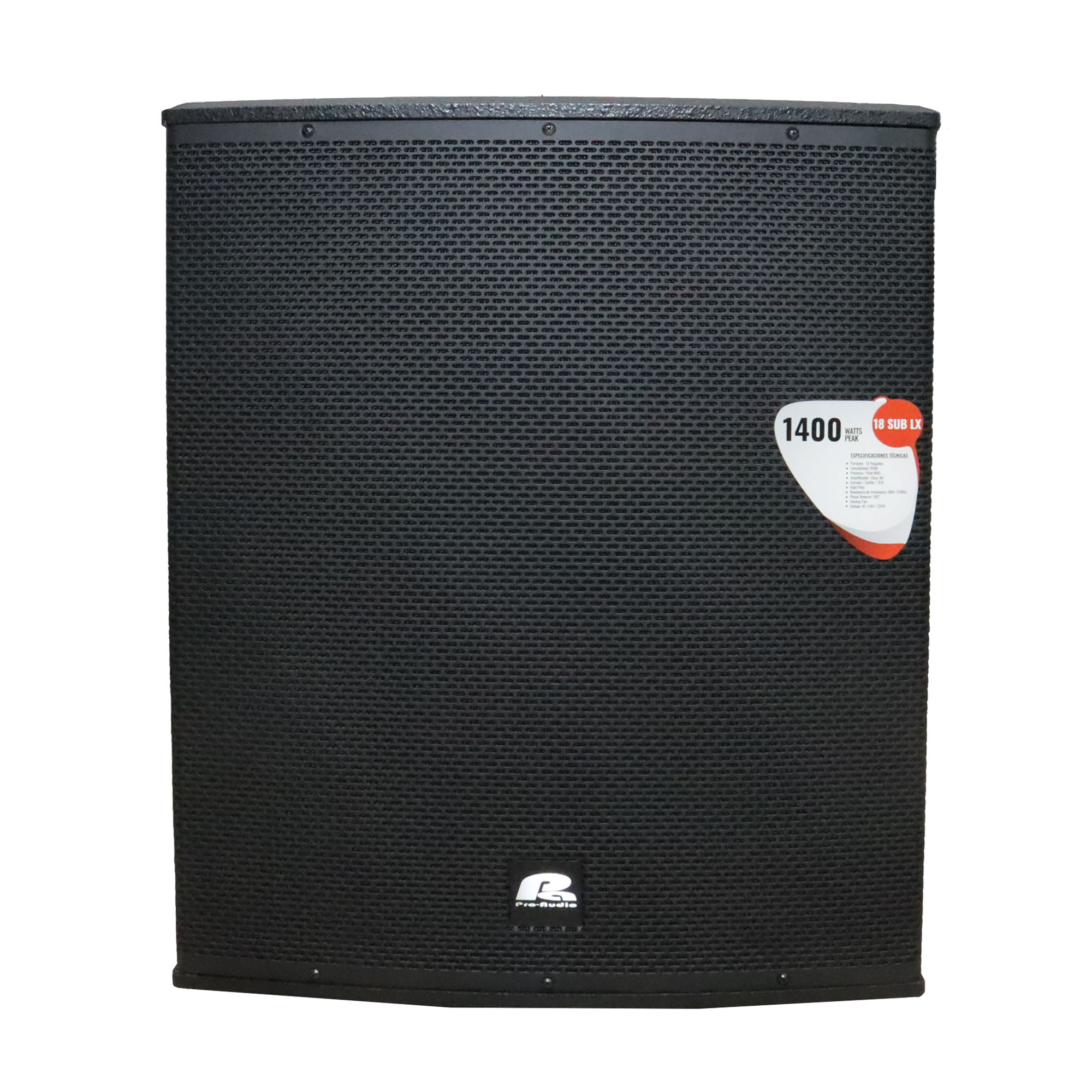 Subwoofer Activo Pa Pro Audio 18 SUB LX - Bajo de 18 Pulgadas con 1400W de Potencia Peak: imagen 1