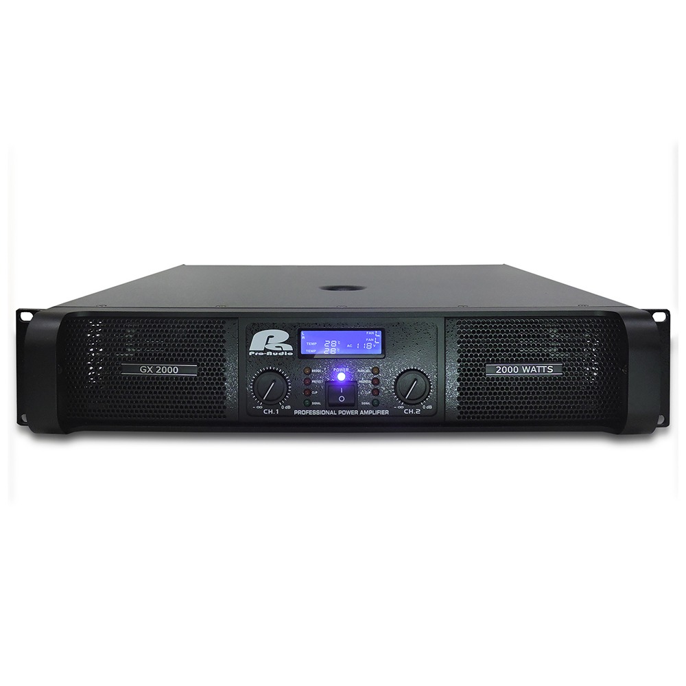 GX 2000 Amplificador de sonido Pa Pro Audio 2.000w: imagen 2