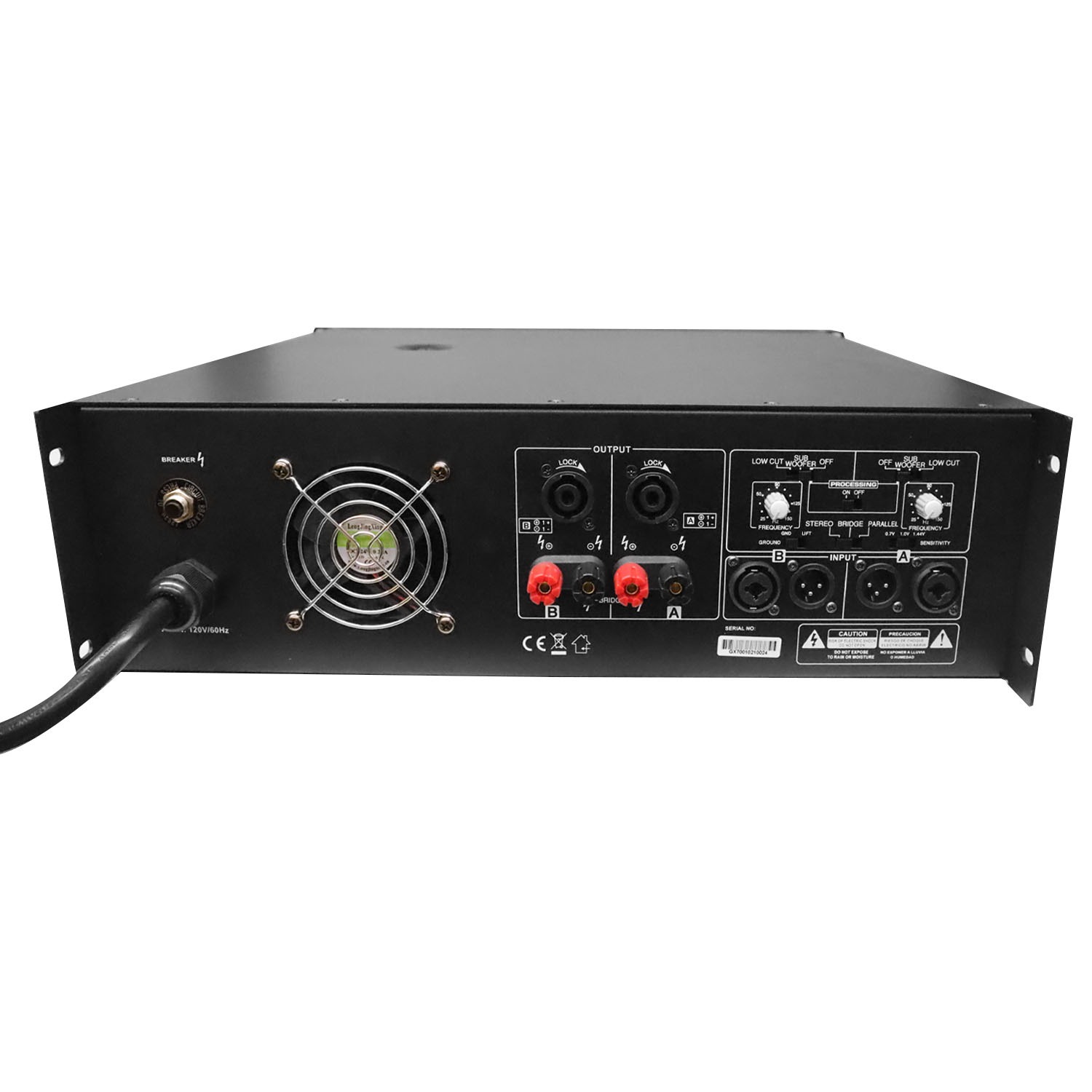 Amplificador de Sonido PA Pro Audio GX 7000 7200W Profesional: imagen 4