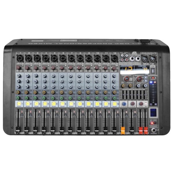 Consola Mezcladora MIX-12 Pa Pro Audio Bluetooth / USB