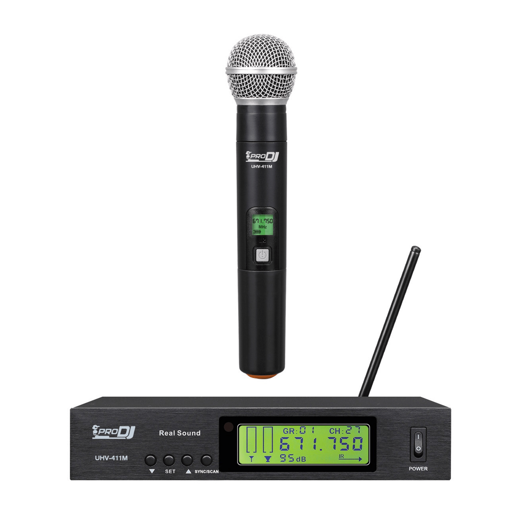 Microfono inalambrico prodj UHV411M: imagen 1