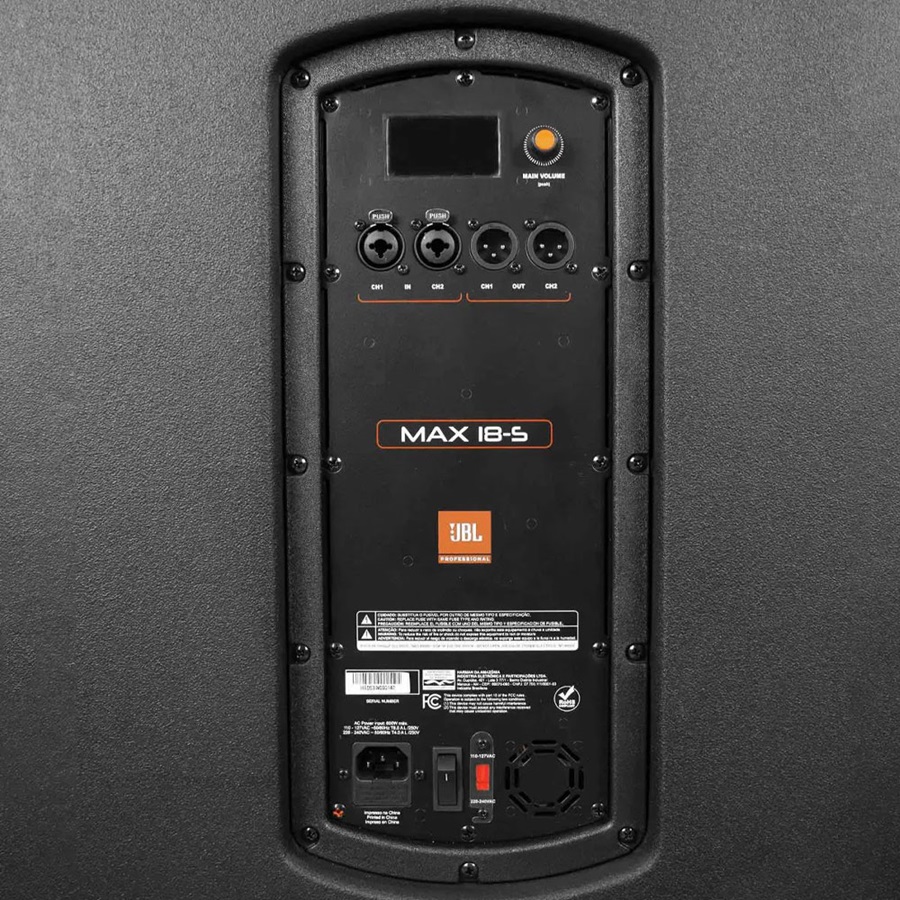 BAJO ACTIVO JBL MAX 18-S 18″ 500w 131dB: imagen 2
