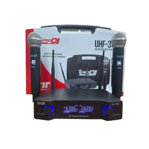 Microfono doble de mano UHF35M