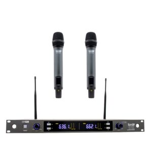 MICROFONO DOBLE DE MANO UHV-1622M PRO DJ: imagen 1